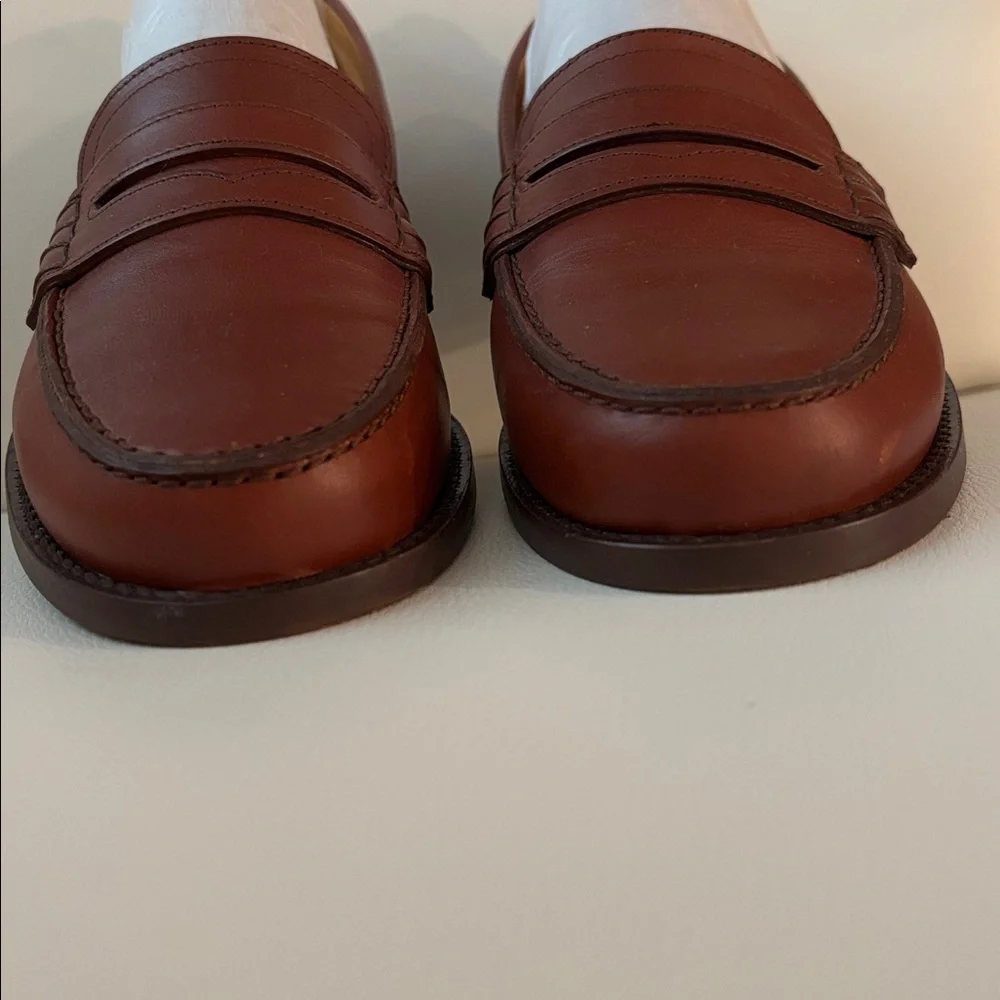 Sezane Chestnut Leather Flats - Picture 6 of 8